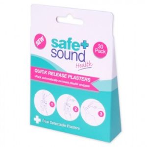 Safe & Sound Quick Release Fabric Plasters Pack of 30