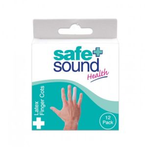 Safe & Sound Latex Finger Cots Pack of 12