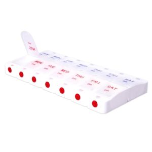 Safe & Sound Push Button 7 Day Pill Box