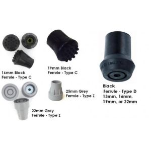 Walking Stick Ferrules - Various Sizes